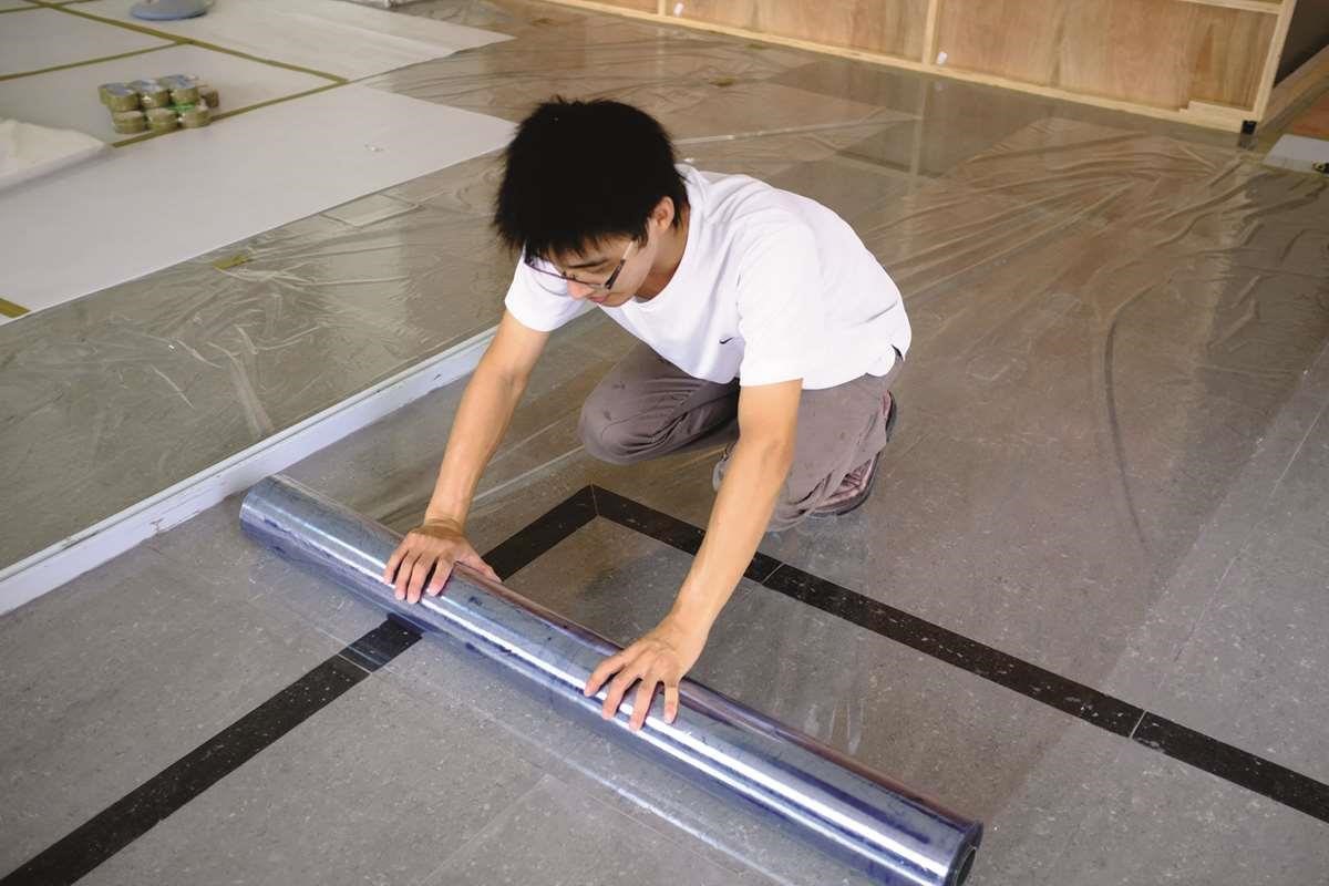 保護工程是裝修工程的第一步，在所有施工工程進行前，